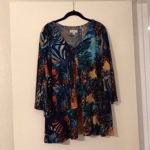 Susan Graver Brand New Animal Print XL Top!